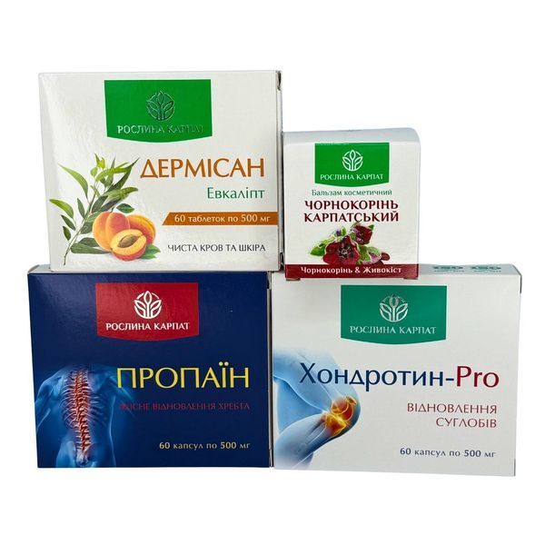 Програма Здорові суглоби &ndash; Дермісан, Чорнокорінь, Пропаїн, Хондротин Рослина Карпат 484759 фото