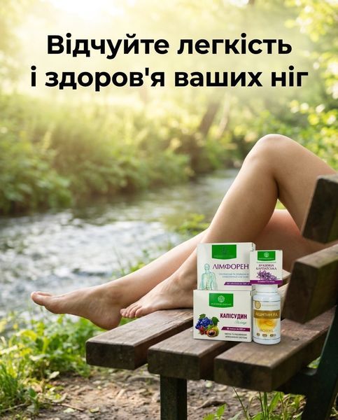 Програма для здоров&rsquo;я вен - Буквиця, Лімфорен, Капісудин, Лецитин 2уп. Рослина Карпат 546640 фото