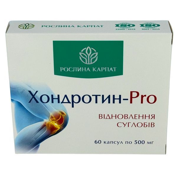 Хондротин-PRO 60 таб. &ndash; природний захист ваших суглобів Рослина Карпат 484814 фото