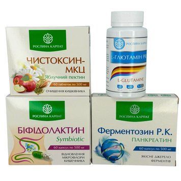 Здорове травлення та підтримка кишківника &ndash; Чистоксин, Глютамін, Біфідолактин, Ферментозин Рослина Карпат 484771 фото