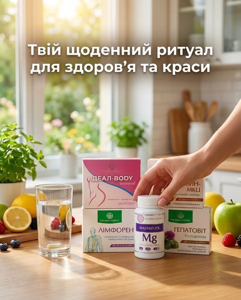 Здорове схуднення та баланс організму &ndash; Ideal 2уп., Чистоксин 2уп., Лімфорен, Магній, Гепатовіт 2уп. Рослина Карпат 484842 фото